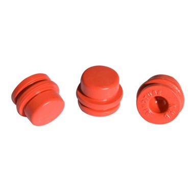 Red bromobutyl rubber stopper for blood collection tube