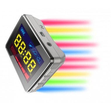 New LLLT Laser Watch Acupuncture Stimulator 650nm Laser Yellow Blue Green Light Therapy Diabetes Varicose Veins Blood Clean