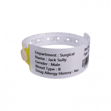Healthcare Barcode Thermal Transfer Printing Wristband