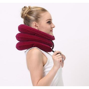 High quality deluxe folding support neck cervical traction collar device