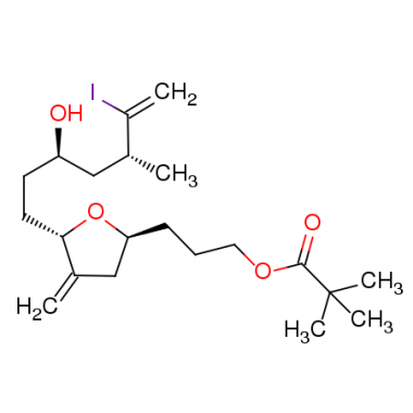 3-((2S,5S)-5-((3R,5R)-3-hydroxy-6-iodo-5-methylhept-6-en-1-yl)-4-methylenetetrahydrofuran-2-yl)propyl pivalate