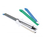 Disposable linear cutting stapler and components