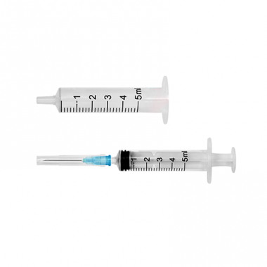 medical disposable 5ml syringe with needle