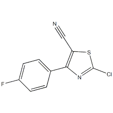2-chloro-4-(4-fluorophenyl)thiazole-5-carbonitrile