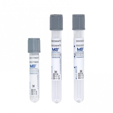 Glucose Tube Disposable Vacuum Plasma Blood Collection Tube with Gray Cap