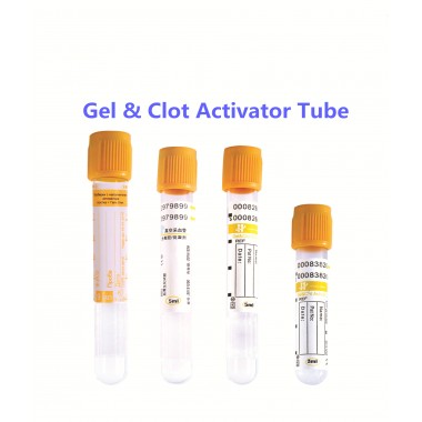 clot activator and gel blood collection tube