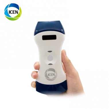 IN-AC5DC  dual heads wireless ultrasound probe scanner B/W and color doppler for IOS,Android&Windows