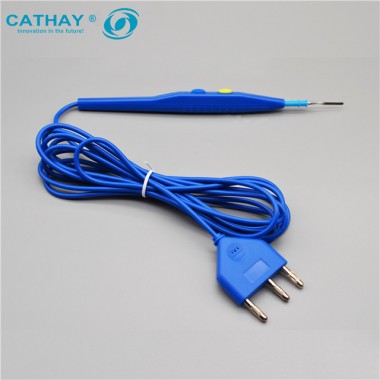 Hand Contral Blue Electrosurgical pencil with FDA, CE and ISO Certification