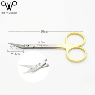 Titanium Nose Scissors,for nasal surgery dissecting scissors,