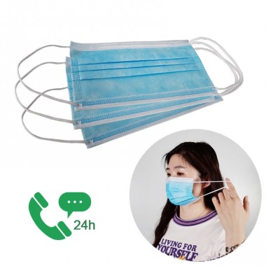 Blue CE 3ply Surgical Face Mask Medical Disposable