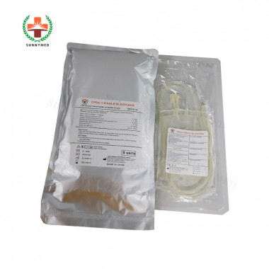SY-L105 disposable single double triple blood bag flat film for blood collection