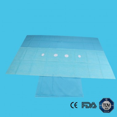 Disposable surgical angiography drapes packs