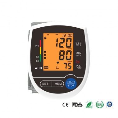 Medical Electronic Automatic Wrist Blood Pressure Monitor
