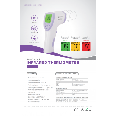 Infrared thermometer with CE Approved
