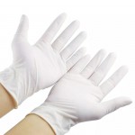 Customize Examination Gloves Hand Latex Powder Free Cheap White Gloves Medical Nitrile