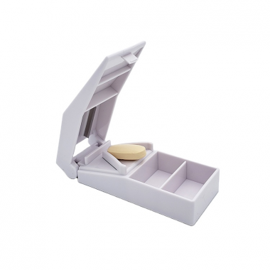 Plastic Useful Portable Storage Box Medicine dispenser pill splitter cutter with pill organizer