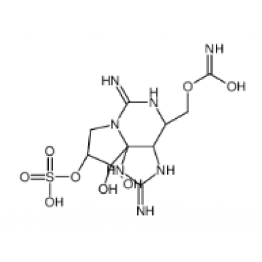 gonyautoxin III;Hydrogen (3aS,4R,9S,10aS)-2,6-diamino-4-[(carbamoyloxy)methyl]-10 ,10-dihydroxy-3a,4,9,10-tetrahydro-3H,8H-pyrrolo[1,2-c]purin-9-yl sulfate