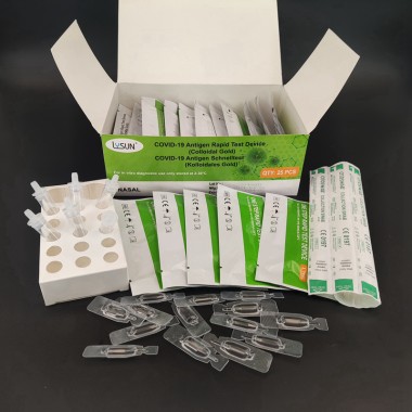 covid 19 antigen rapid self test nasal 25 kits/box