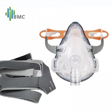 BMC F1A Full Face Mask Realistic Silicone Gel Masks Mouth & Nose For Sleep Snoring Health Care And Apnea Therapy Instrument