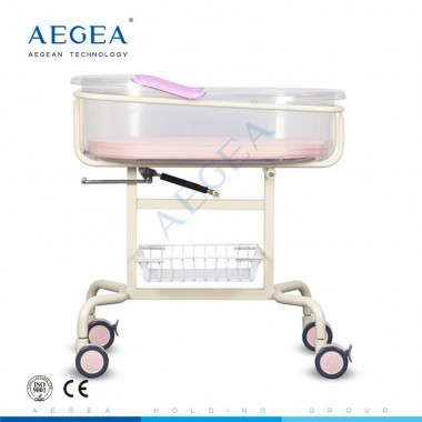 AG-CB009 import ABS basin movable bedding cot baby iron bed