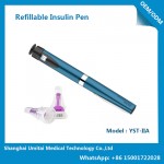 Reusable insulin pen in Metal housing with 3ml Cartridge Storage Volume in Metal Material