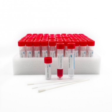 Disposable Viral Sampling Kit With Flocked Nasal or Oral Swab Viral Sampling Tube for PCR Test