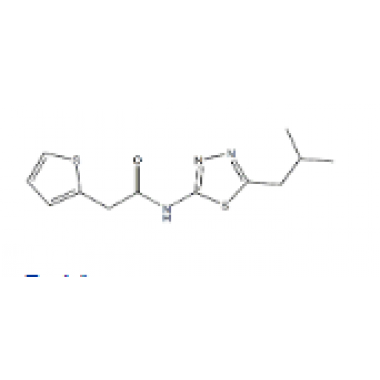 N-[5-(2-methylpropyl)-1,3,4-thiadiazol-2-yl]-2-thiophen-2-ylacetamide