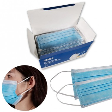 Wholesale Disposable Nonwoven Blue 3Ply Surgical Face Masks