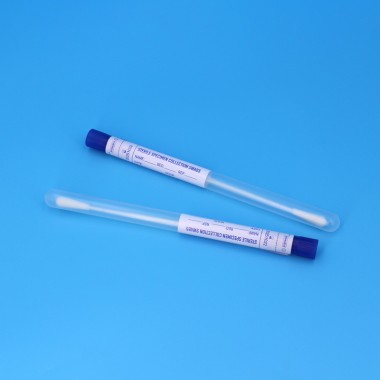 Disposable Medical Nylon Flocked Oropharyngeal Swab with Tube for Oral Sample Collection