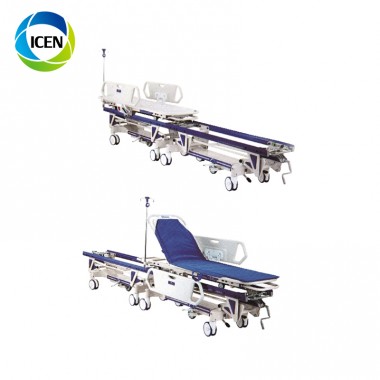 IN-181 Durable Medical Operation Connecting Delivery Transport Stretcher Trolley