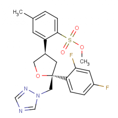 Toluene-4-sulfonic acid 5-(2,4-difluoro-phenyl)-5-[1,2,4]triazol-1-ylMethyl-tetrahydro-furan-3-ylMethyl