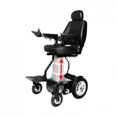 handicapped Intelligent one-click lifting lithium battery electronic wheelchair for quadriplegics