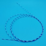 Medical interventional zebra guide wire