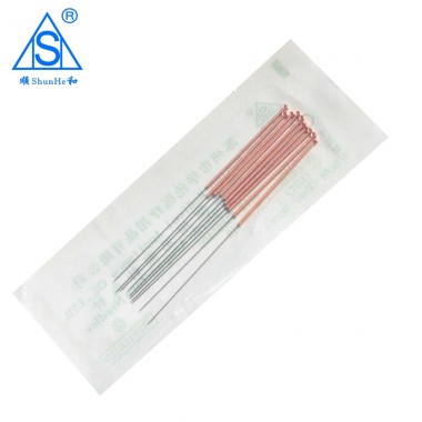 Shunhe Brand disposable acupuncturer with copper handle needle with tube