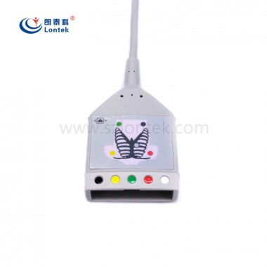 Compatible HP M1722A/B M1723A/B ecg machine 5 channel Cable fit for LeadWires ECG Trunk cable