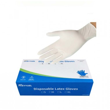 Latex examination gloves powder-free latex gloves medical gloves milky white examination gloves