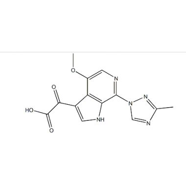 1H-Pyrrolo[2,3-c]pyridine-3-acetic acid, 4-Methoxy-7-(3-Methyl-1H-1,2,4-triazol-1-yl)-α-oxo-