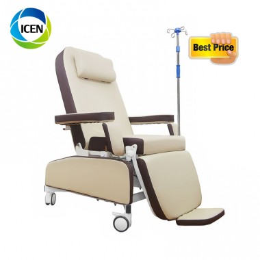 IN-O007-2 China Cheap Price Used Manual Electric Phlebotomy/Treatment/Physical Therapy/ Blood Donation /Dialysis Chair