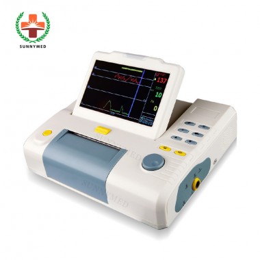 SY-C010-1 Portable 7 inch Cardiotocography Fetal Monitor Cardiotocograph Machine FHR TOCO TWINS