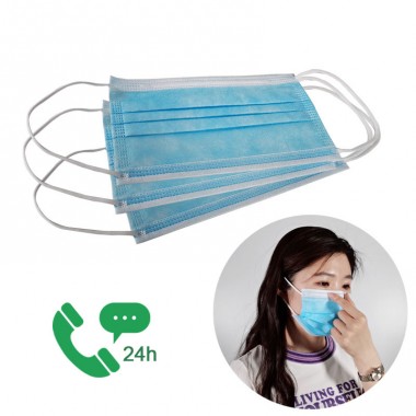 Surgical Disposable 3Ply Face Shield Medical Mascarilla