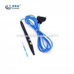 Disposable High Frequency Electronic Surgical Pencil Circuit Electrode Cable 3m and 3pin US connector