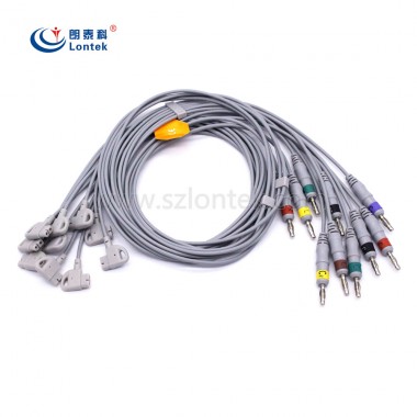 Patient Monitor Banana Lead wire IEC 10 lead Leadwire ECG Trunk cable for Ph