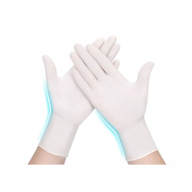 Latex examination gloves powder free