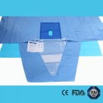 Disposable surgical lithotomy drapes pack