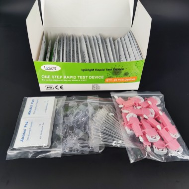 covid 19 antibody IgG/IgM rapid test Device 25 kits/box