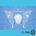 Disposable surgical shoulder split drapes pack