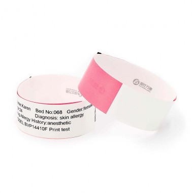Hospital ID Wristband BVP14410F patient identification bracelet
