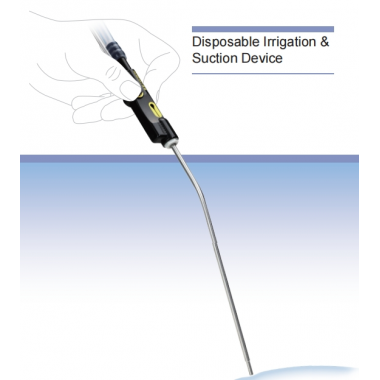 Disposable irrigation and suction device