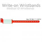 Medical ID Wristbands BVP6650 Write-on
