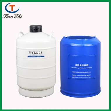 Tianchi manufacturers sell 35L liquid nitrogen tank  dry ice tank for freezing specimens